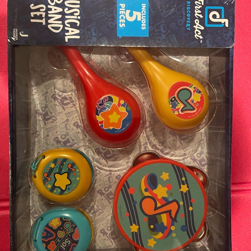 Musical Band Set for Kids - Red and Yellow